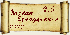 Najdan Strugarević vizit kartica